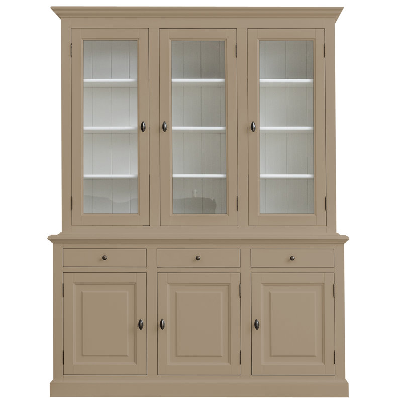 Berardina Display Cabinet, Grey Beige