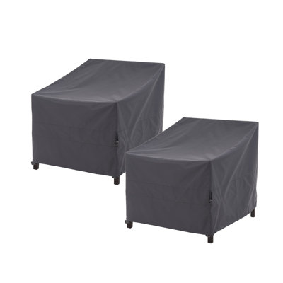 Patio Chair Cover, Outdoor Lounge Cover, Heavy Duty, Waterproof & Rip Stop, 34"(W) × 36"(D) × 36/22"(H), 3-Year Warranty by GlenvalNY