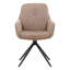 Ravena Upholstered Swivel Dining Chair, Sand (Set of 2)