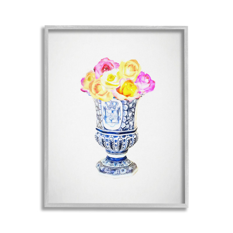 Bouquet encadré, estampe numérique par GraffiTee Studios, H 30 po x l 24 po, Estampe numérique Farmhouse