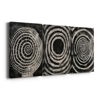 ABSTRACT Series CXCVI  -Custom Wrapped Gallery Canvas - 3 Pieces