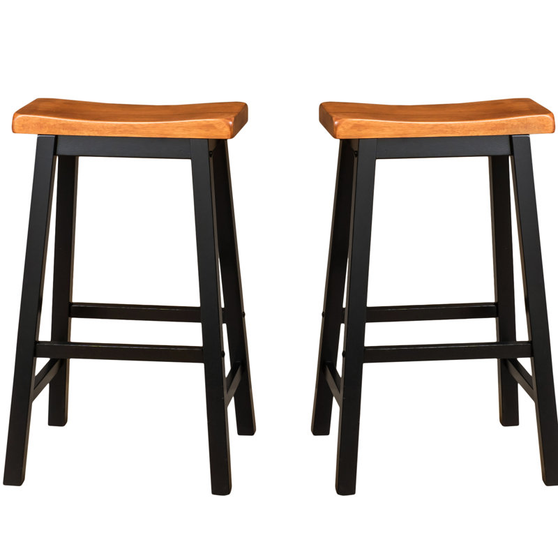 Tabouret de 29 po en bois de noyer - Séduisant