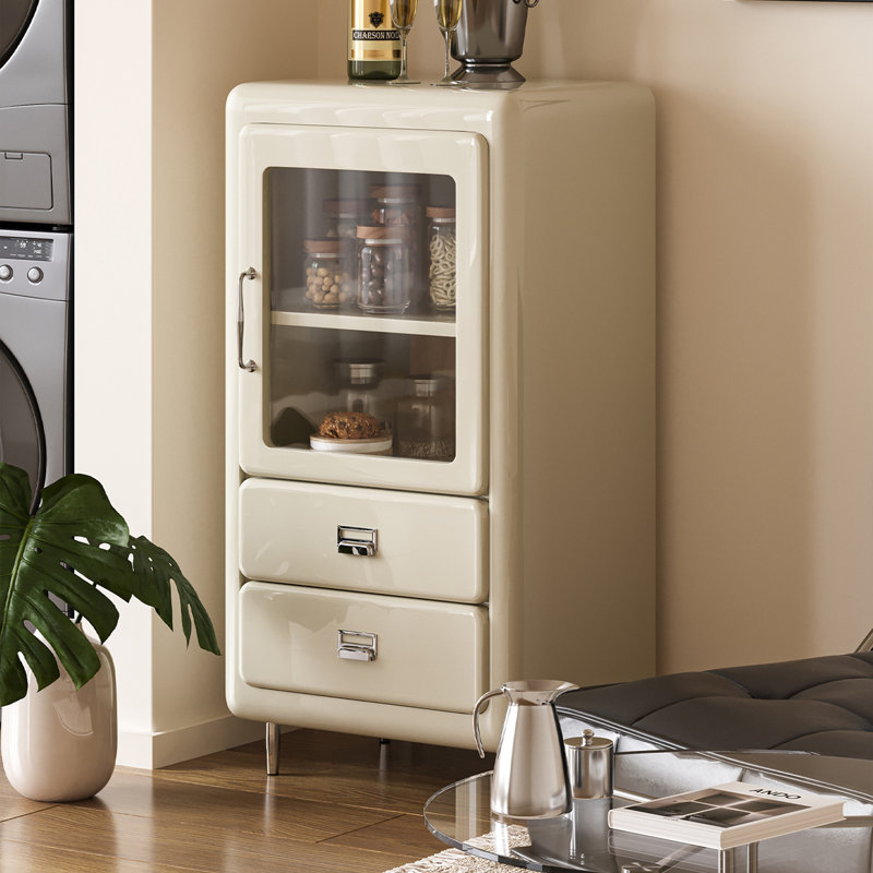 Blanc massif + bois manufacturé + vitrines, Blanc