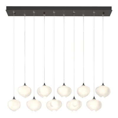 Luminaire suspendu géométrique à 10 lumières pour îlot de cuisine Ume