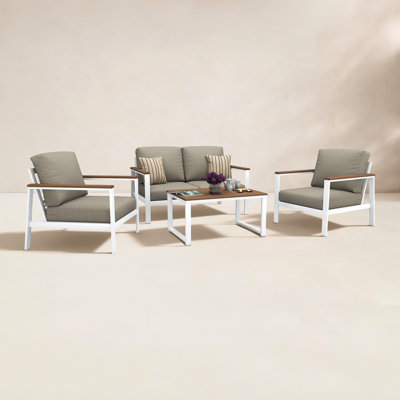 Ensemble de conversation Townsend pour 4 personnes avec coussins Sunbrella