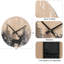 Horloge murale cabane de cerf 12 pouces silencieuse en bois