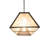 60" Long Tri-Panel Oblong Pendant