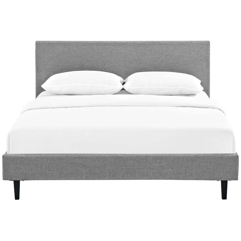 Base de lit Modway, Grand, Gris clair