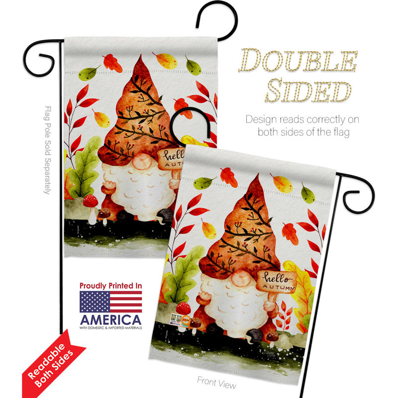 Double Sided 18.5'' H x 13'' W Polyester Flag Set