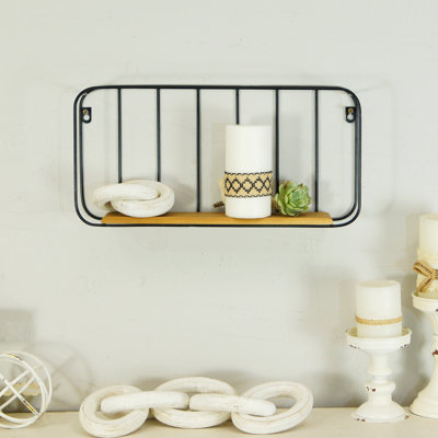 VIP Metal 9 in. Brown Rounded Rack Shelf