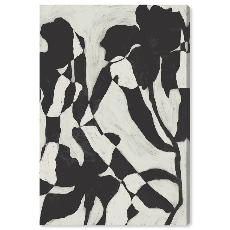 Floral Contrast Print by Oliver Gal, 15"H x 10"W, Gallery Wrapped