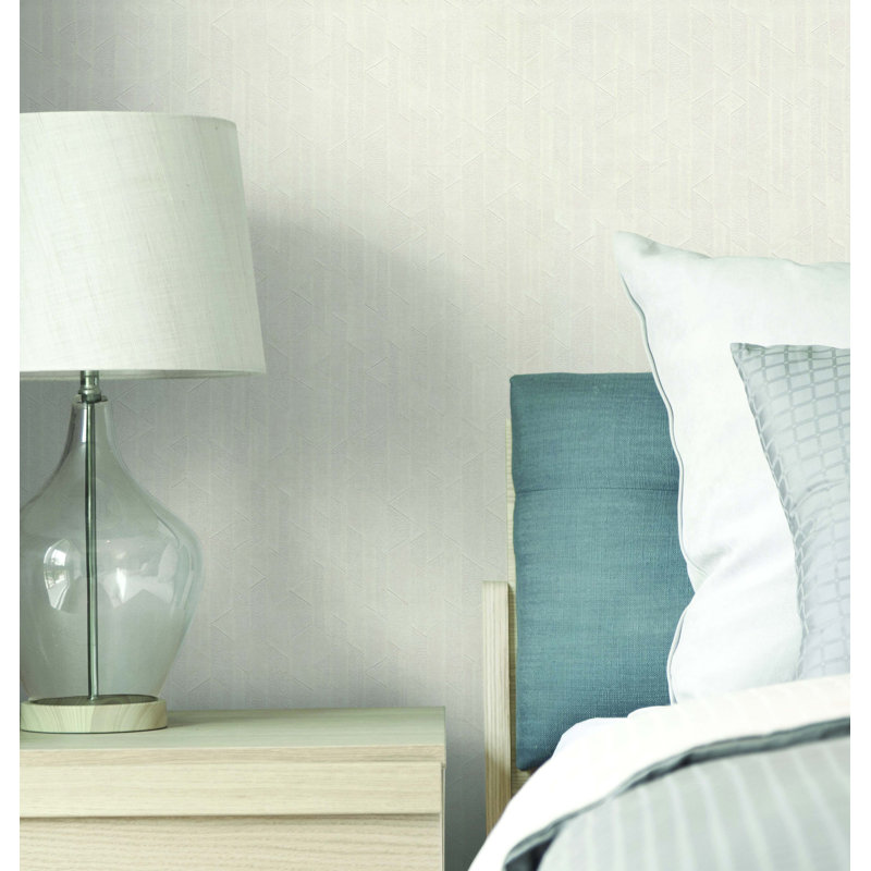 Geometric Wallpaper Roll, Porcelain