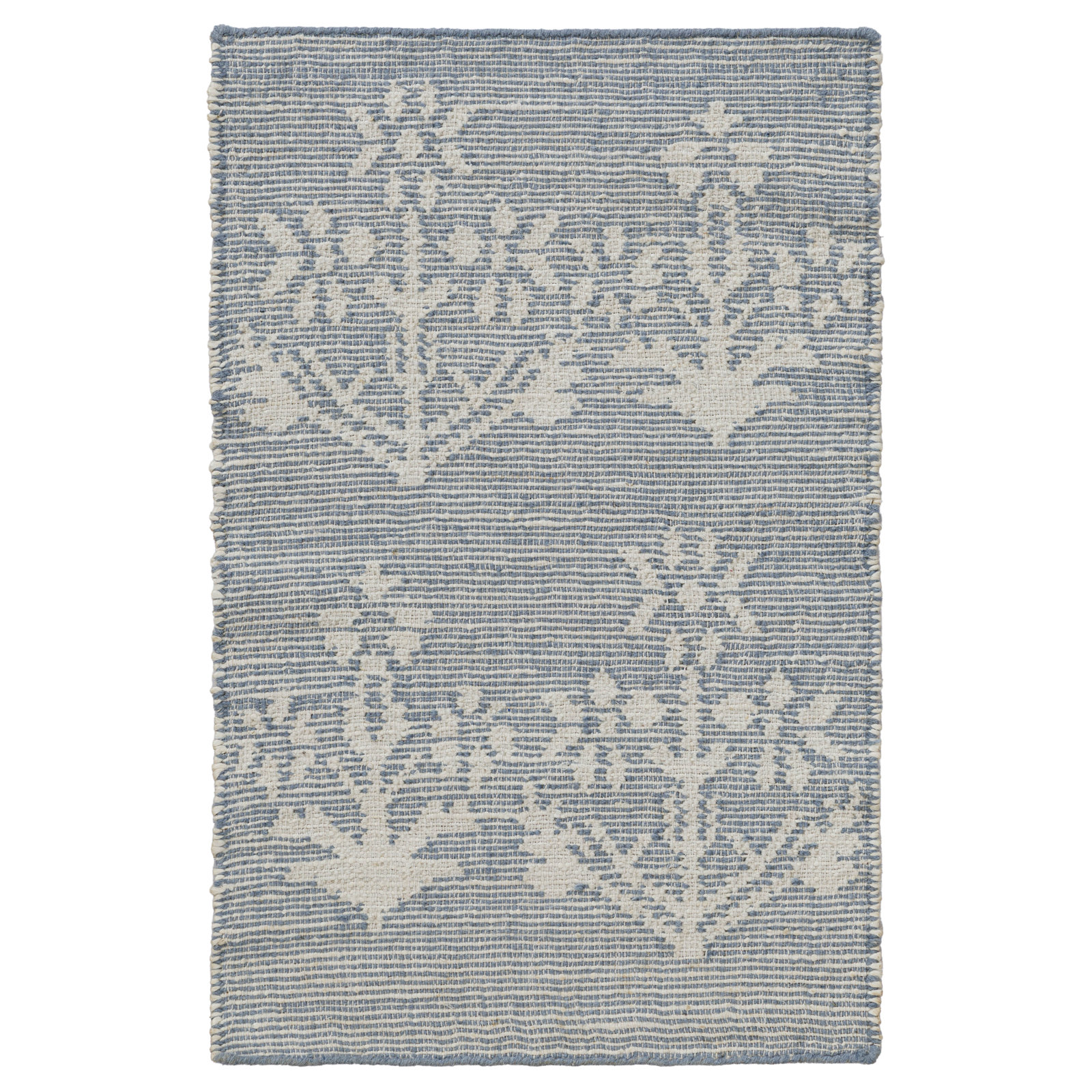 Heidi Botanical Flatweave Jute Rug, Blue, 2'x3'