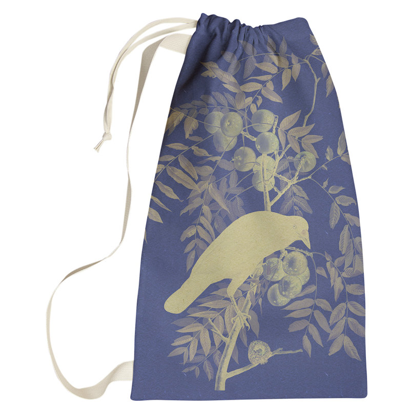 Sac à linge américain oiseau Maciejewski, Petit (H 64 po x l 20 po x P 1,5 po), Bleu