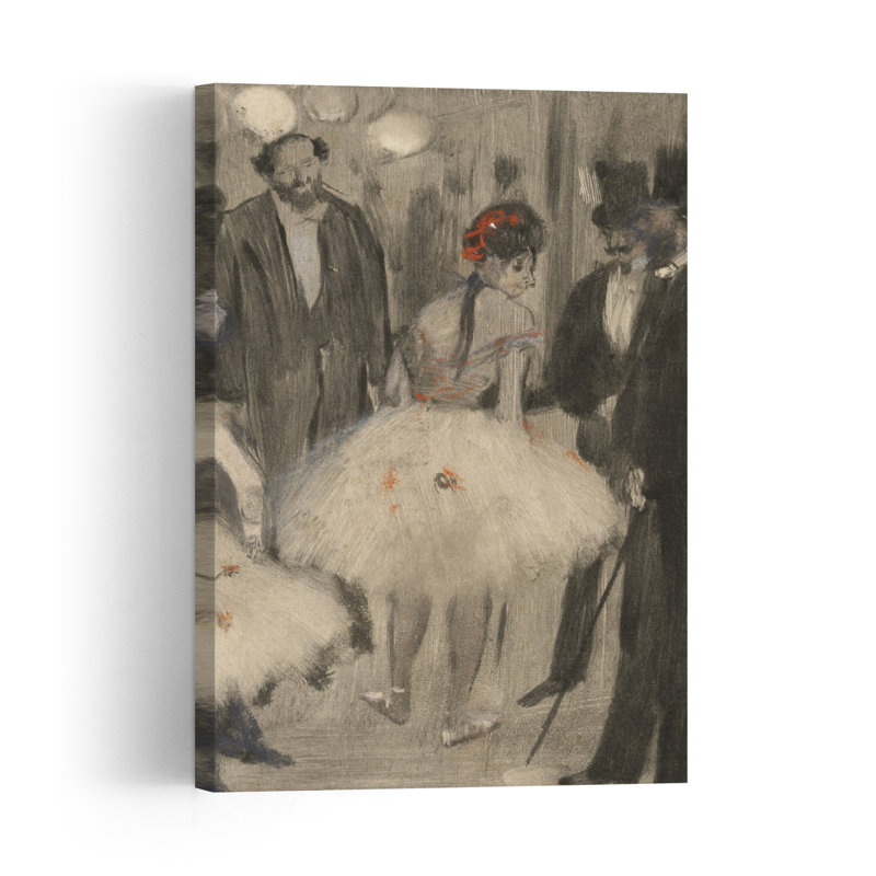 " Virginie Being Admired While The Marquis Cavalcanti Looks On, C.1880-83 Impressionist Abstract Contemporary Wall Art Print " by Edgar Degas
