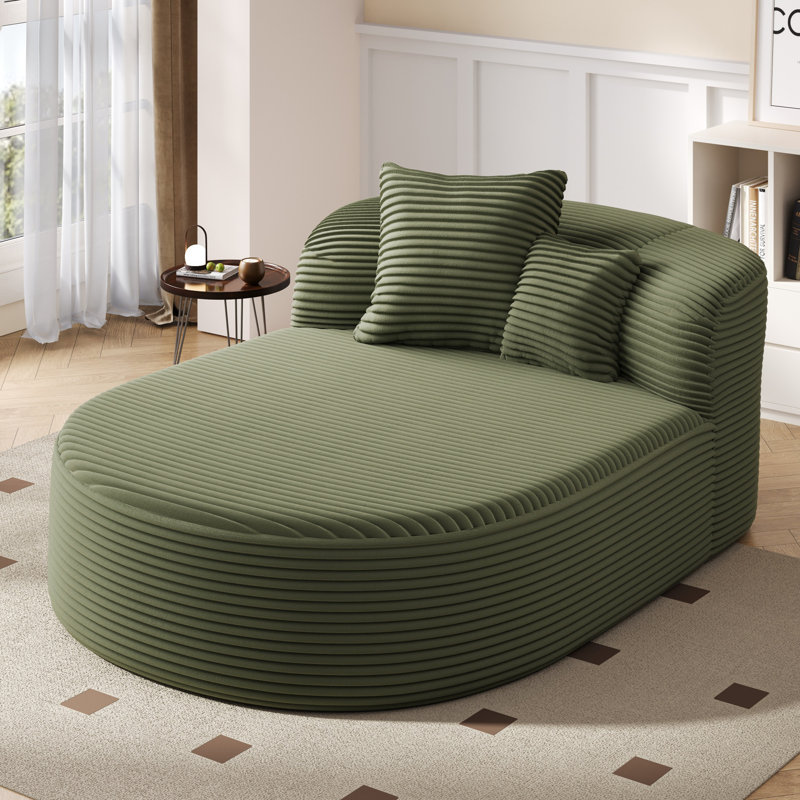 Canapé moderne sans méridienne, Vert