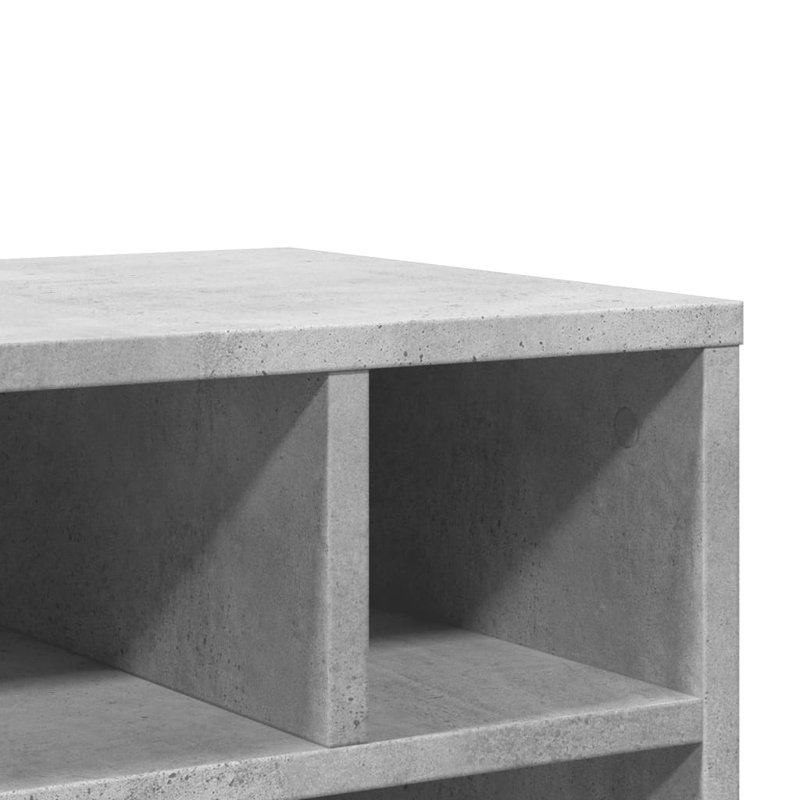 Support d'imprimante avec roues 16,1 po x 12,6 po x 18,9 po, Gris béton