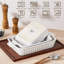MALACASA Rectangle Porcelain China 3 Piece Au Gratin Dish Bakeware Set-124653171