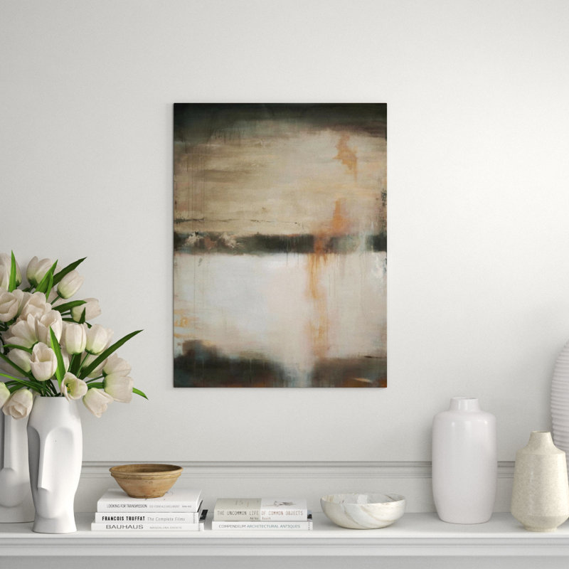 Linear Calm Painting by Keegan Stewart, 32" H x 24" W x 1.5"D, Outdoor