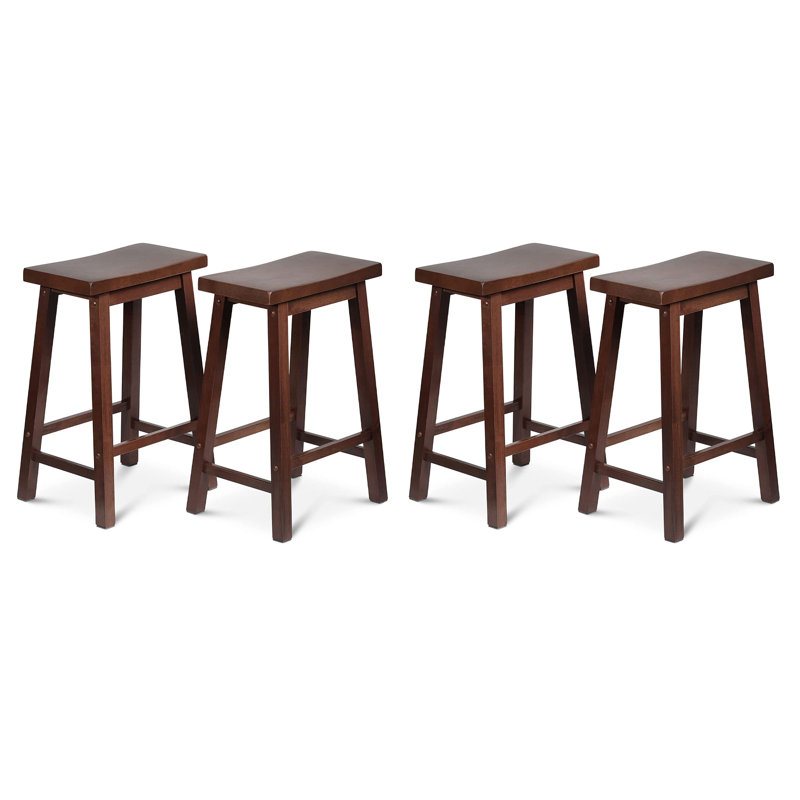 Solid Wood Counter Stool with Solid Wood Frame
