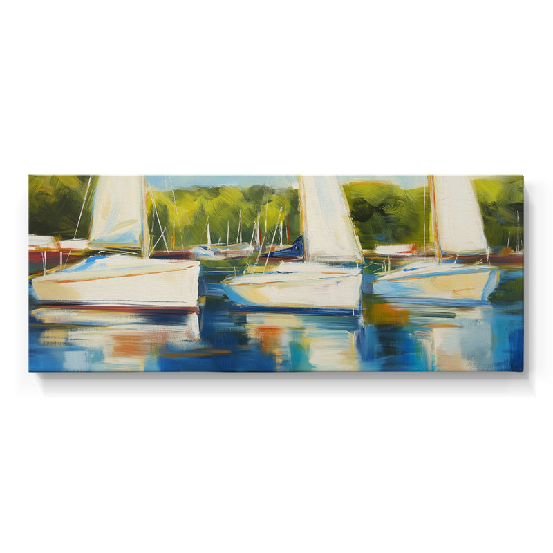 Nautical Series-CCXLVII- Toile tendue avec châssis - Prêt à accrocher, H 16 po x l 40 po