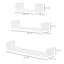 3 Piece U-Shaped Floating Shelf
