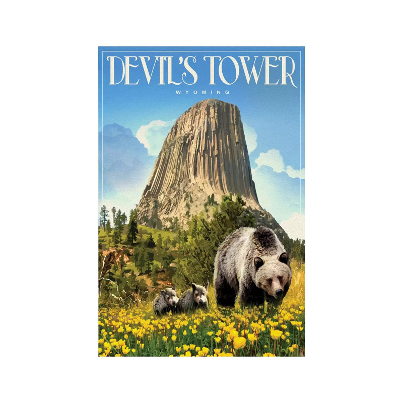 Devil's Tower - Wrapped Canvas Print