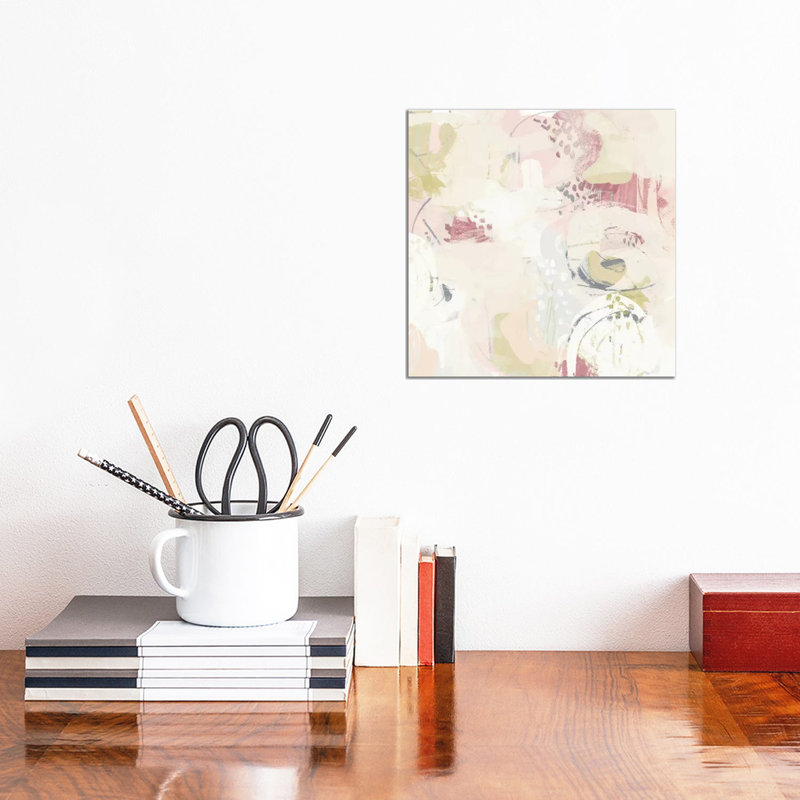 Hanami II by June Erica Vess - Wrapped Canvas Painting, 30.48 cm H x 30.48 cm W