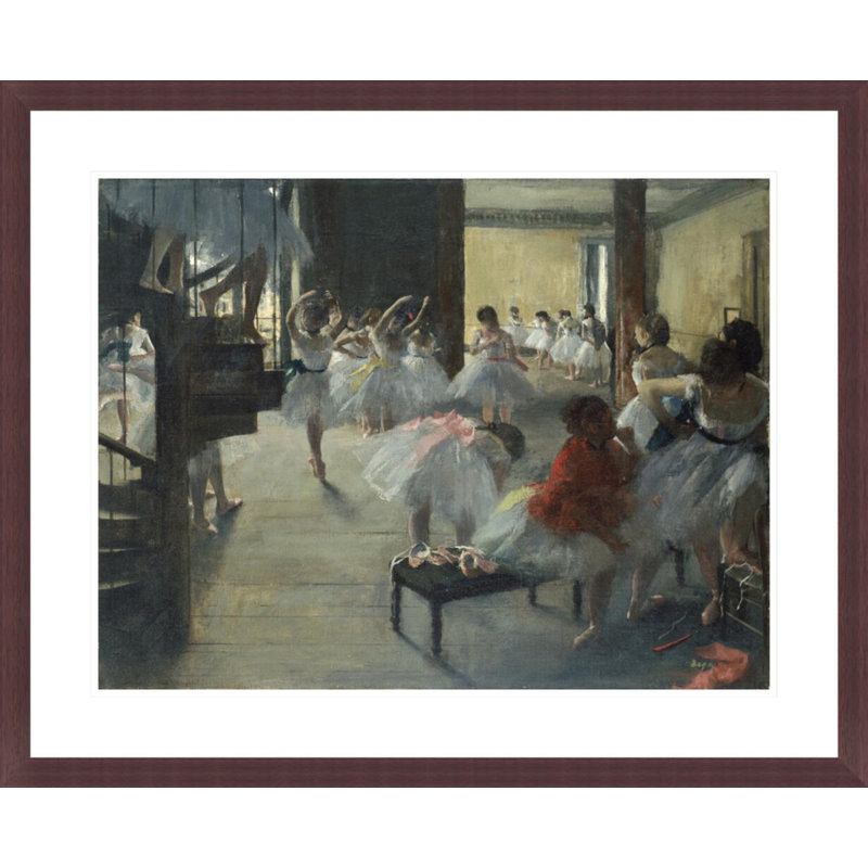 «The Dance Class» par Edgar Degas, impression giclée sur cadre, H 23,5 po x l 28,86 po
