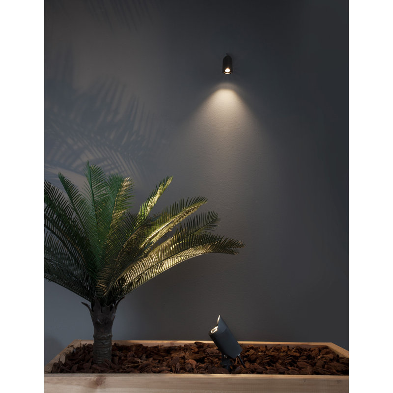 Inside Black Integrated LED Metal Spotlight, 28cm H x 6.5cm W x 13cm D