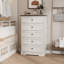 Commode 5 tiroirs l 27,5 po avec poignées couleur bronze Valera-124236167