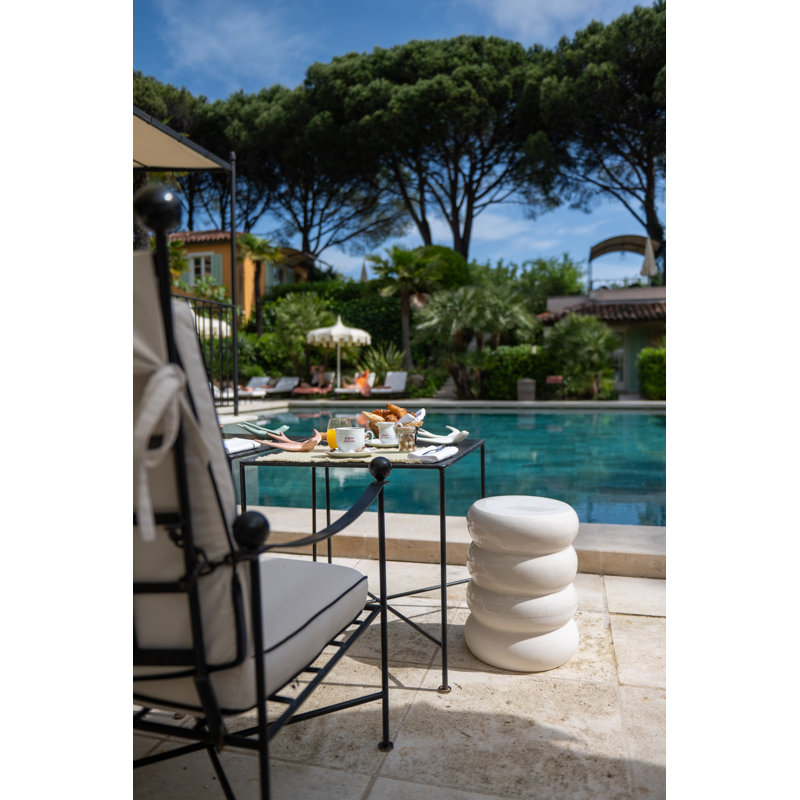 Alfrida - Tabouret Chubby - blanc