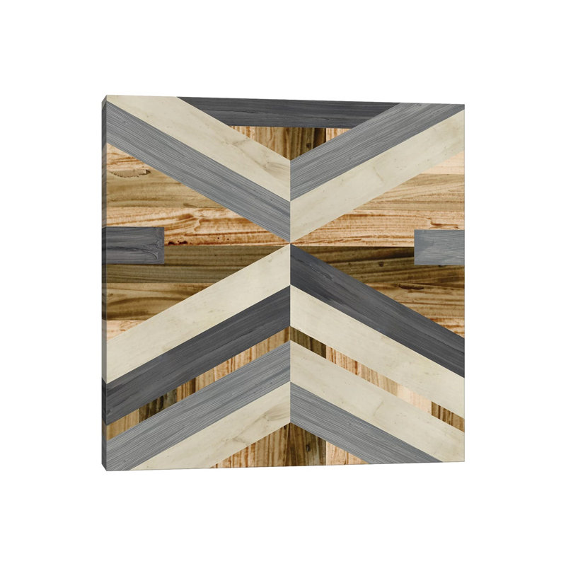 Geometric Inlay I by June Erica Vess - Wrapped Canvas Print, 30.48 cm H x 30.48 cm W