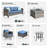 Grano Wicker Patio Outdoor Furniture Set, 7 Piece Rattan Guest Sofa Chair Set, Weather-Resistant Sofa Rocking Chair Set-260635528