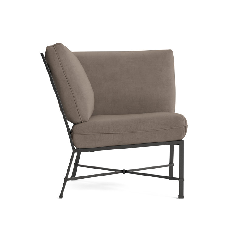 Venetian Outdoor Patio Sectional, Fusion Dove, Textured Pewter