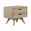 Table de chevet 2 tiroirs Baly Acacia