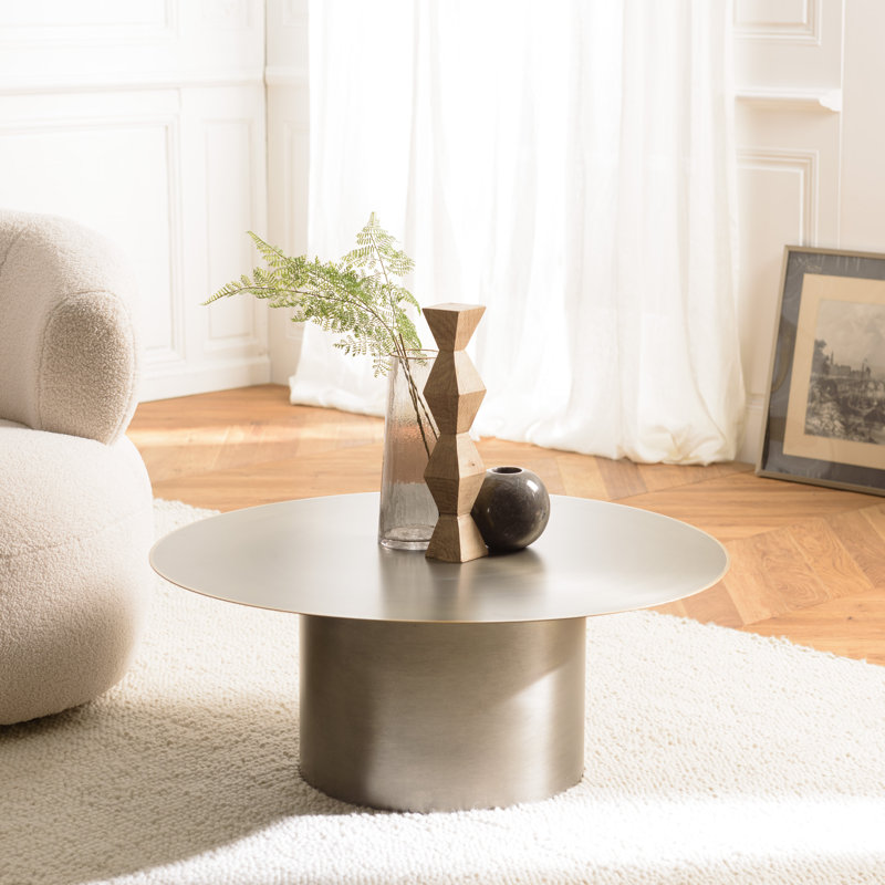 Asad Pedestal Coffee Table, 32" H x 80" L x 80" W