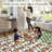 Area Rugs for Living Room Washable Area Rug Boho Floral  Non-Slip Faux Wool Carpet Ideal for Bedroom Living Room Kitchen Office Entryway Bathroom-1935368871-1935368879