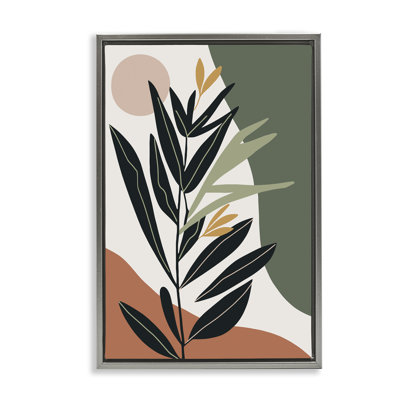  Toile feuillage tropical terreux par LSR Design Studio