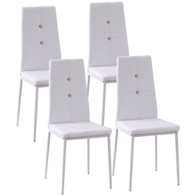 Chaise d'appoint rembourrée et capitonnée