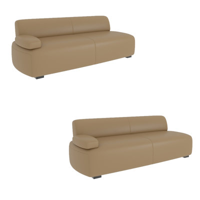 Banc rembourré en similicuir Light Luxury
