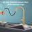 Kitchen Faucet With Pull-Down Sprayer, Stainless Steel Single-Handle Kitchen Sink Faucet With Deck For Rvs, Farmhouses, Laundry Sinks-114398729