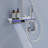 Lefton Complete Shower Set with Temperature Display in Fahrenheit and Dual Shower Head, SST2206-112618504