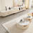 Expandable Rock Slab TV Cabinet Tea Table Set
