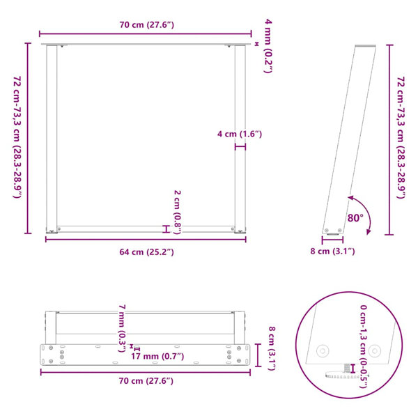 Dimensions du produit