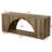 Wooden Console Table With Storage Shelves, 62.99" Modern Entryway Table Sofa Table With Arched Design