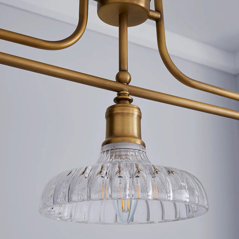 Gold Finish Chandelier