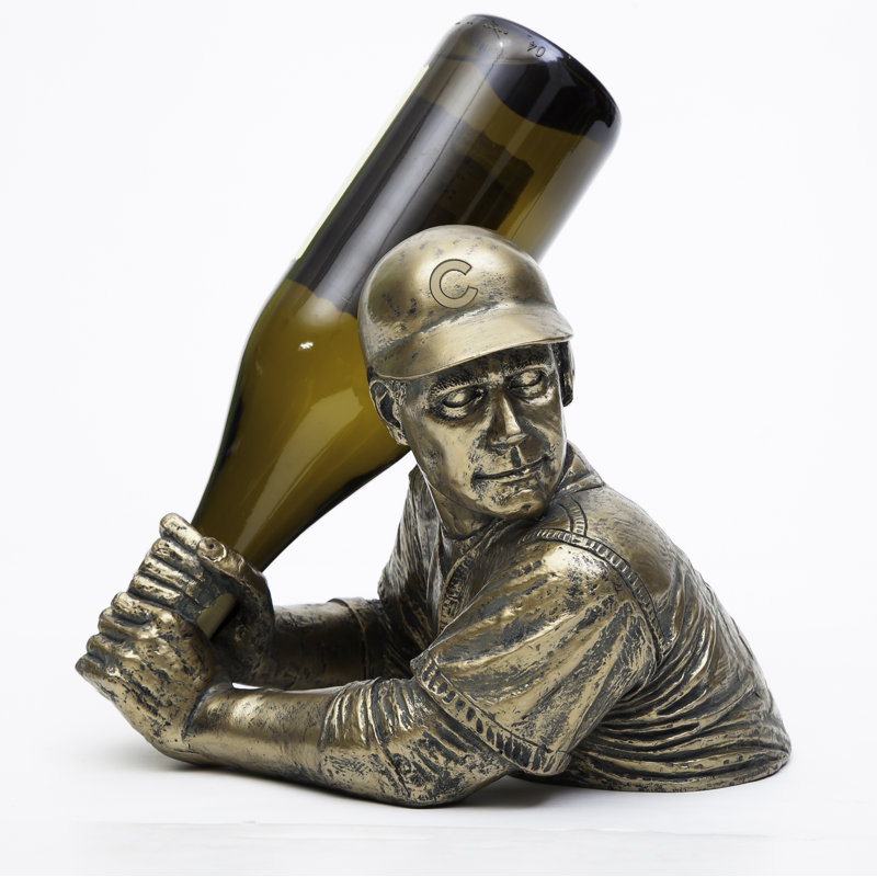 Support à vin de table pour 1 bouteille bam vino MLB, Cubs de Chicago