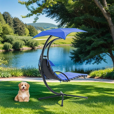 Orella 1 Person Hanging Chaise Lounger with Stand