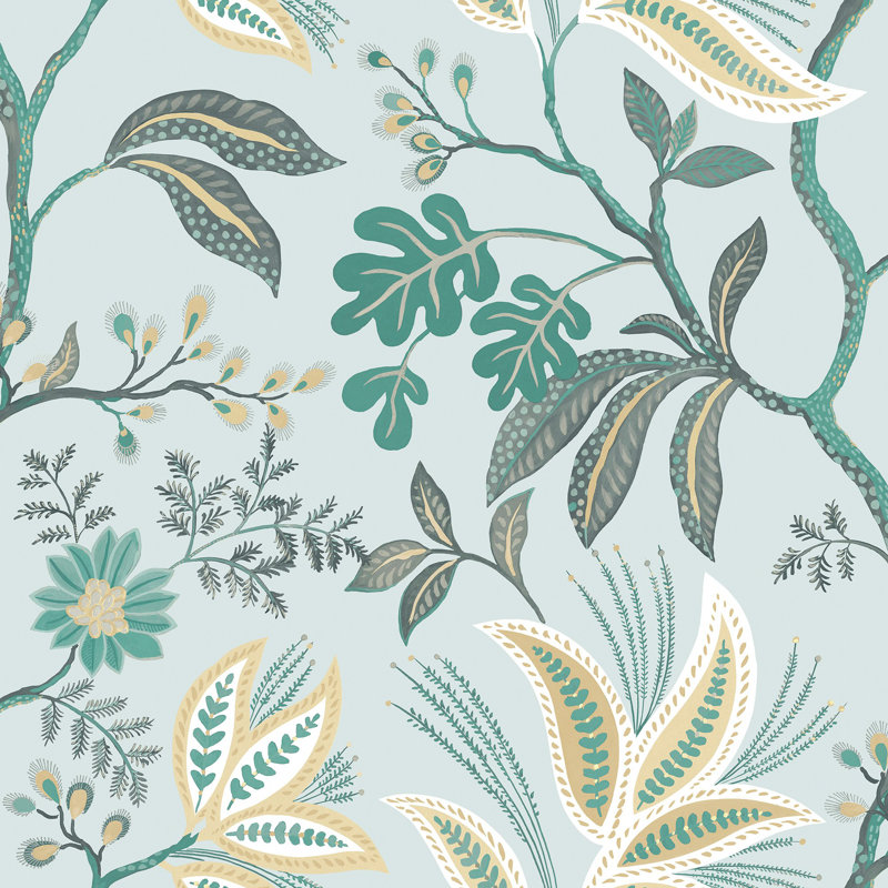 Von 8.23cm x 68.58cm Matte Wallpaper Roll, Green